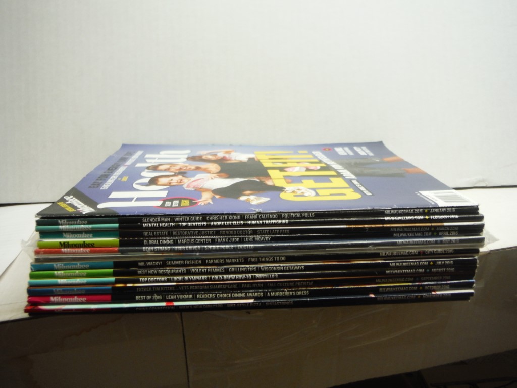 Lot of 12 Milwaukee Magazines 2016, complete