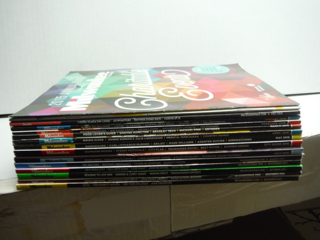 Lot of 12 Milwaukee Magazines 2015, complete