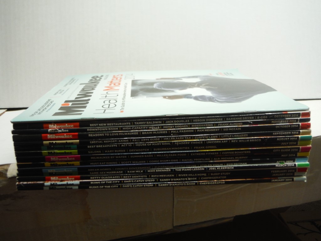 Lot of 12 Milwaukee Magazines 2014, complete