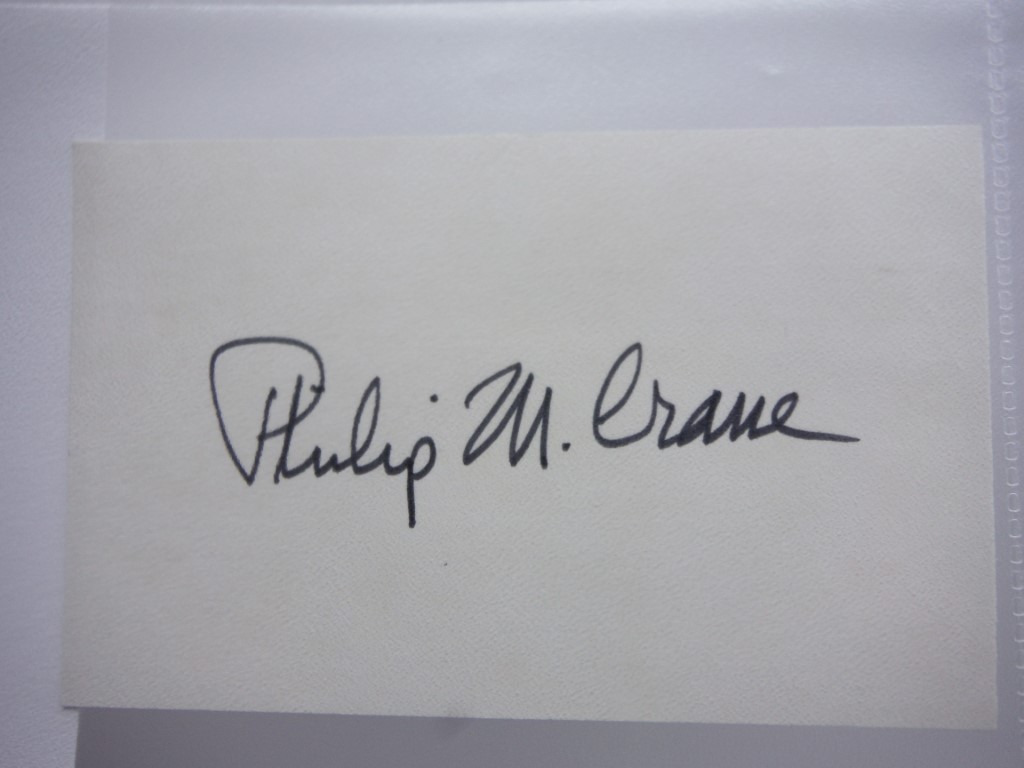 Image 0 of Autograph of Philip M. Crane, politician