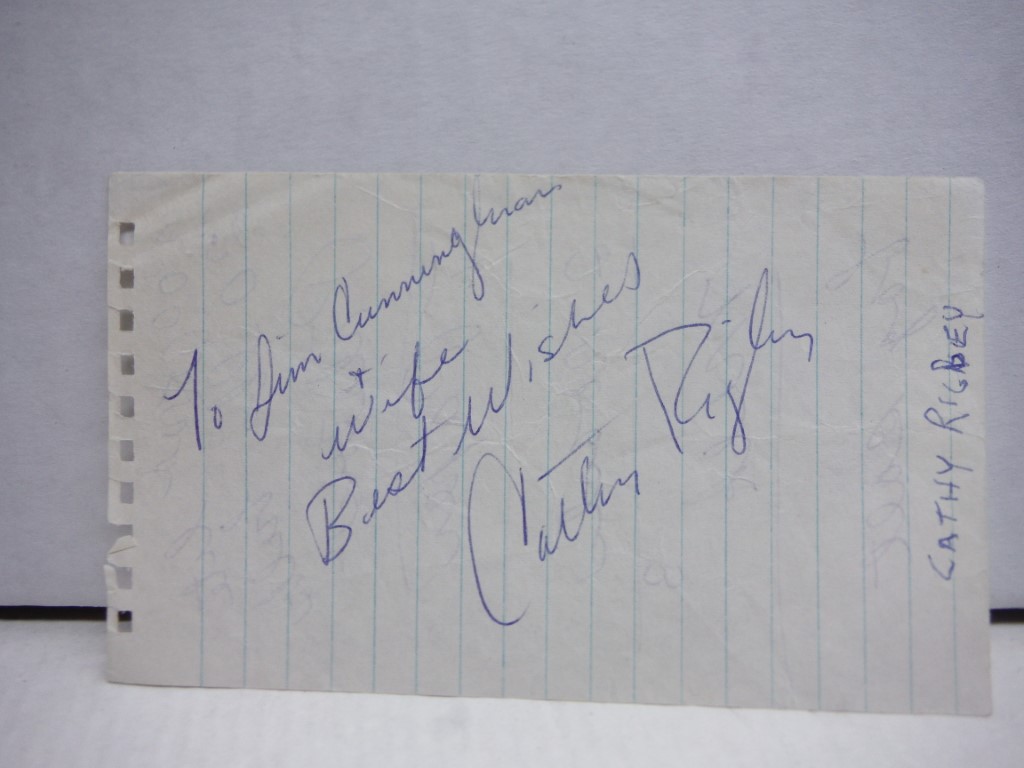  Autograph of Cathy Rigby, gymnast
