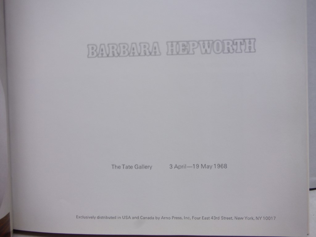 Image 1 of BARBARA HEPWORTH - Tate Gallery, London, England - 1968