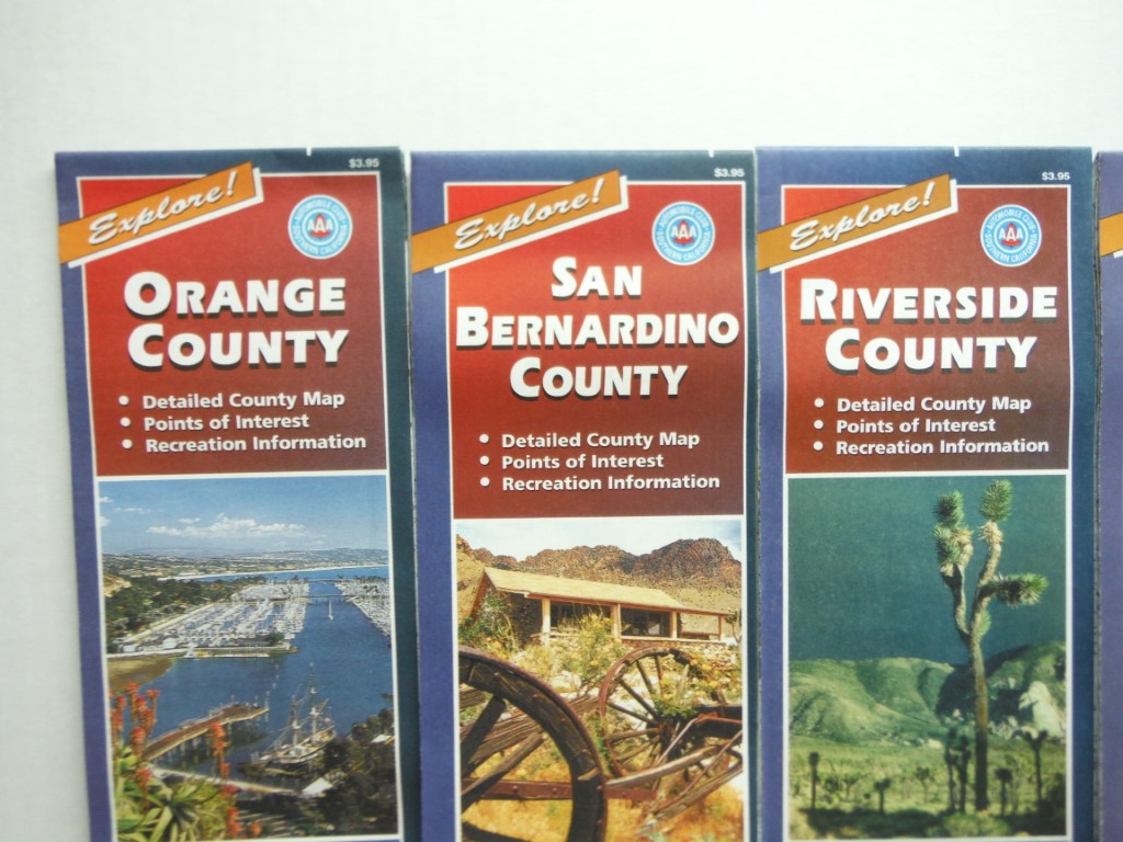 Image 2 of Lot of 17 California Maps from AAA, approx 1997