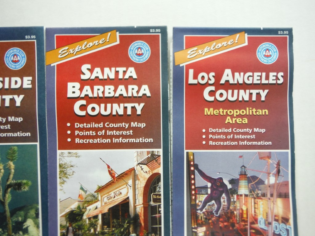 Image 3 of Lot of 17 California Maps from AAA, approx 1997