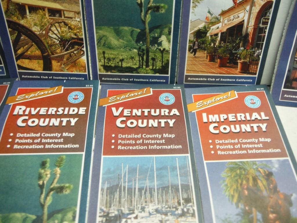 Image 4 of Lot of 17 California Maps from AAA, approx 1997