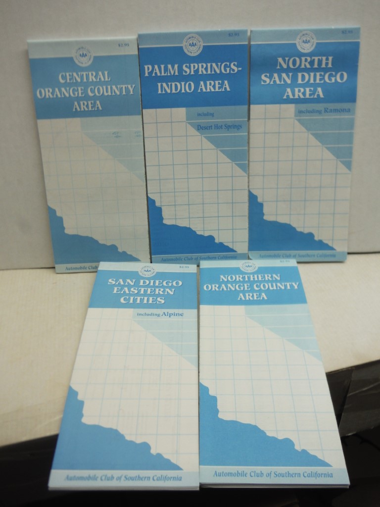 Image 1 of 9 California Maps, Auto Club of Southern California, approx 1996