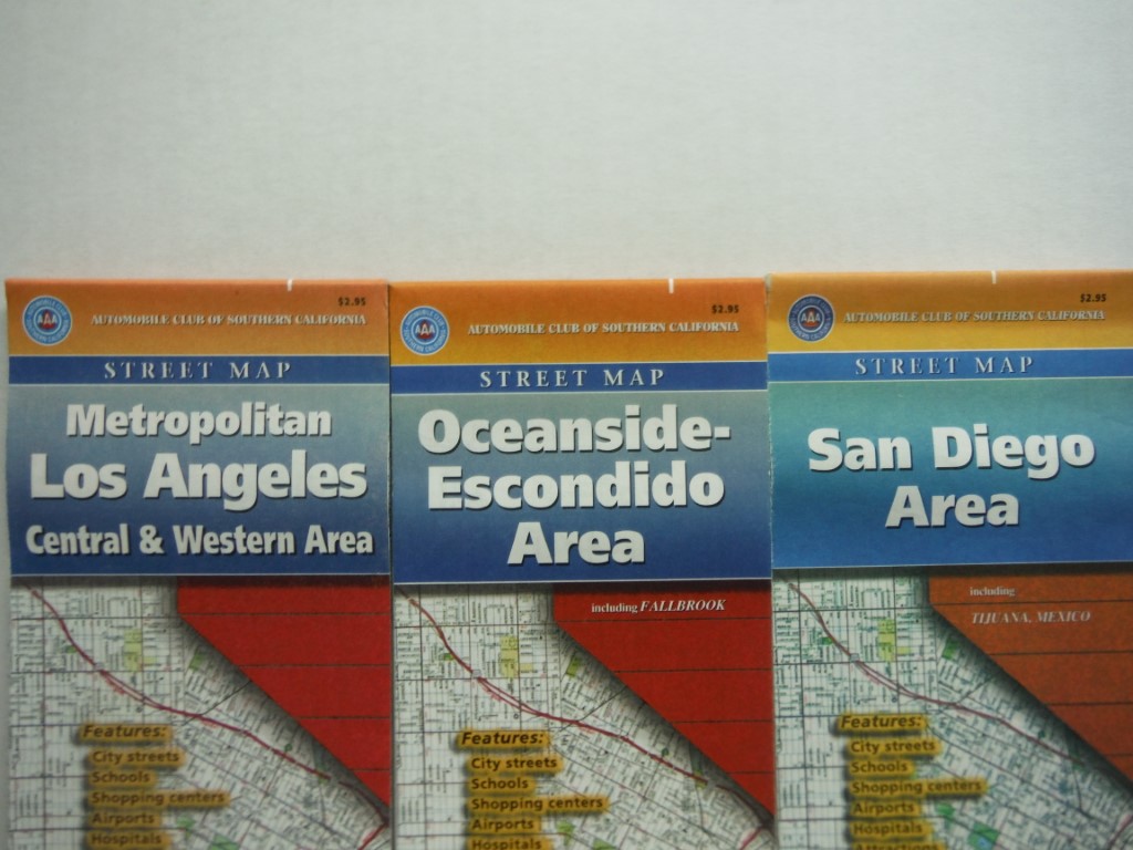 Image 2 of 8 California Maps, Auto Club of Southern California, approx 1997.
