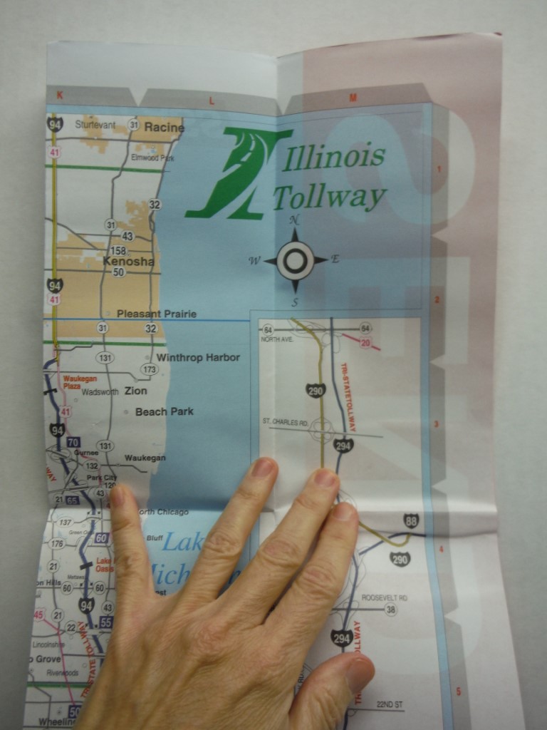 Image 3 of Lot of 11 Illinois Tollway Map 2001-2002