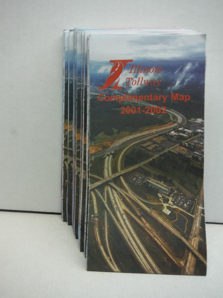 Image 0 of Lot of 11 Illinois Tollway Map 2001-2002