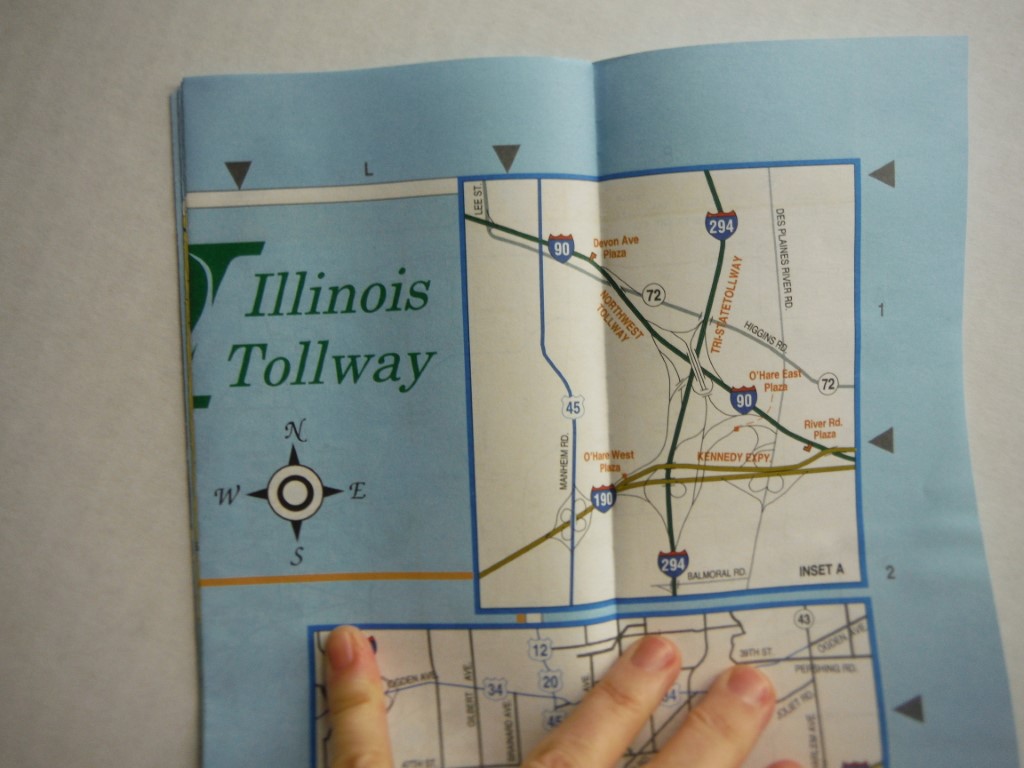 Image 3 of Lot of 14  Illinois Tollway Map 2004