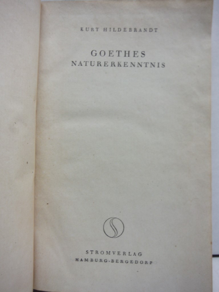 Image 1 of Goethes Naturerkenntnis