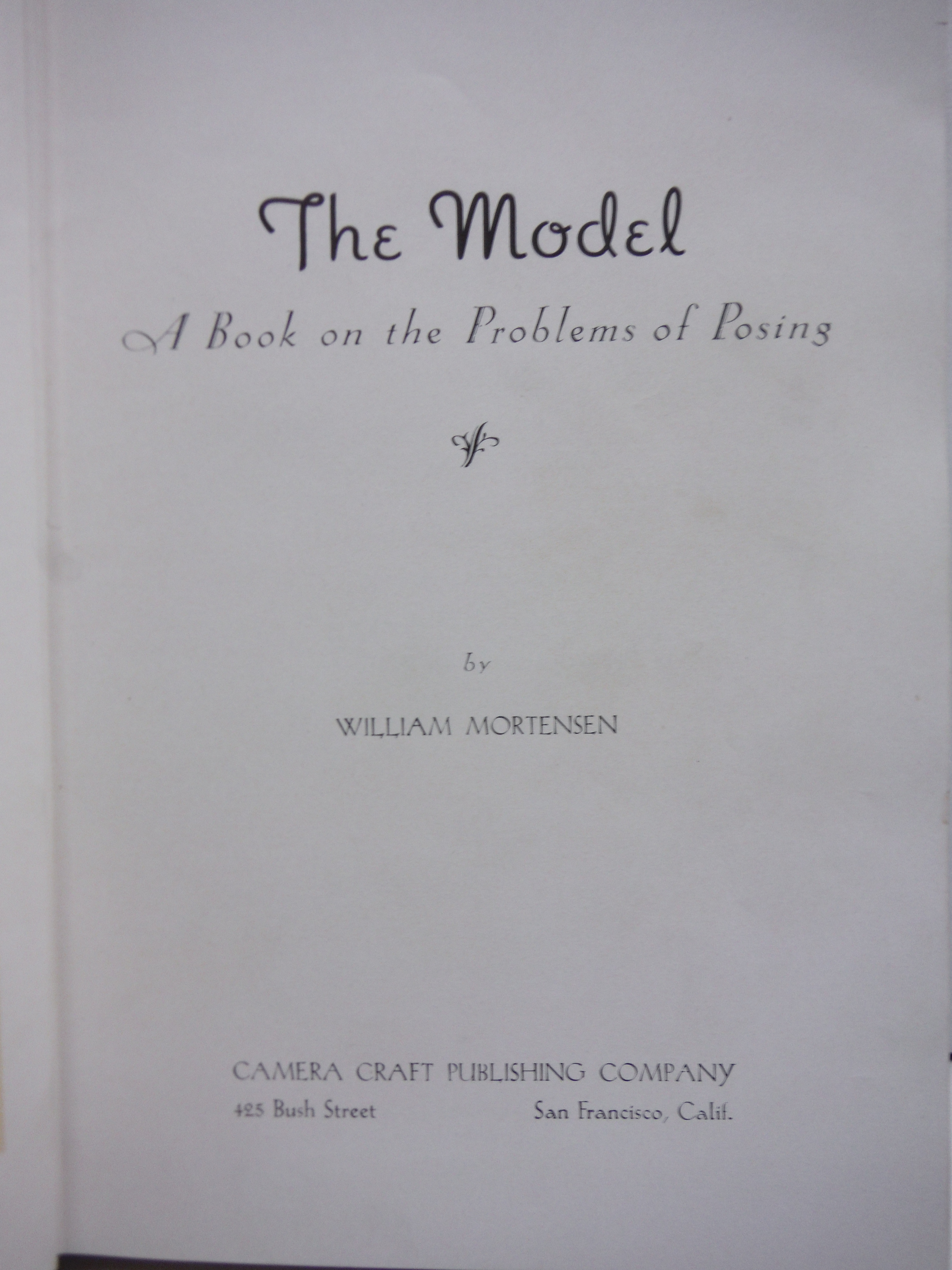 Image 1 of Model, The ( A Book of the Problems of Posing )