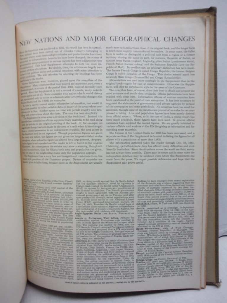 Image 3 of THE COLUMBIA LIPPINCOTT GAZETTEER OF THE WORLD With 1961 Supplement