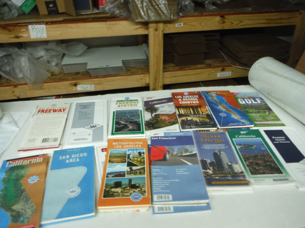 Image 1 of Lot of 28 AAA California Maps, vintage