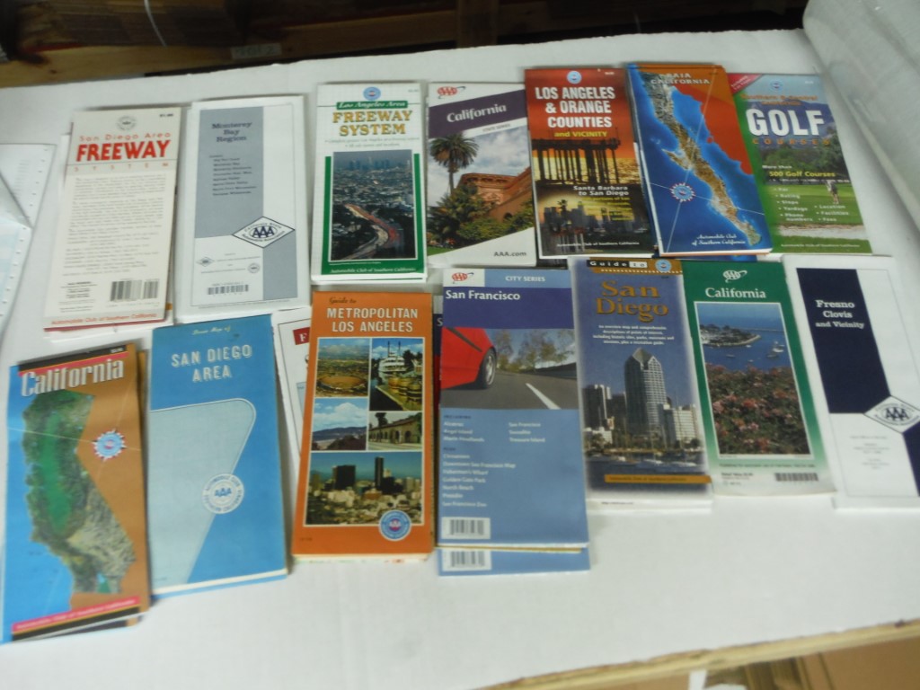 Image 2 of Lot of 28 AAA California Maps, vintage