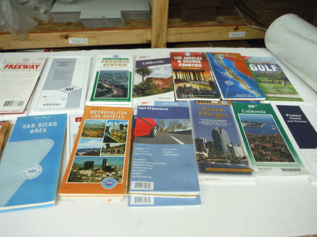 Image 0 of Lot of 28 AAA California Maps, vintage