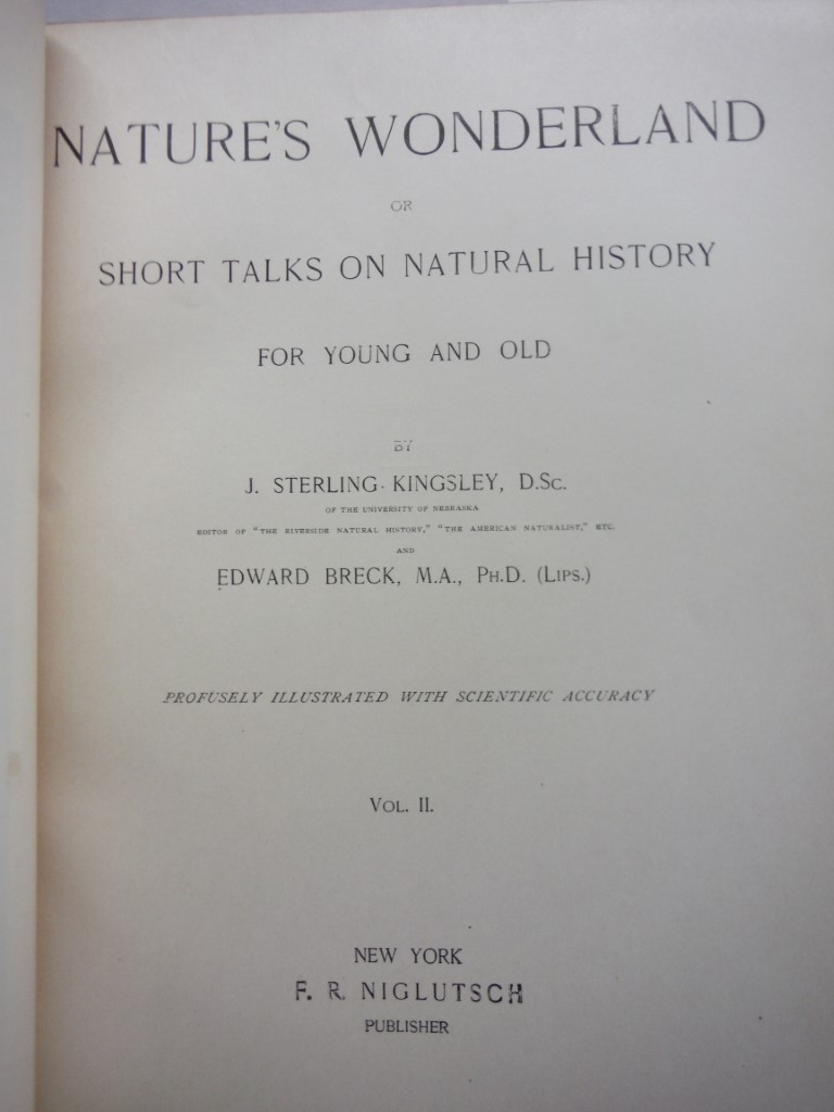 Image 2 of Nature'S Wonderland, Vol. 2 - 1894 Niglutsch