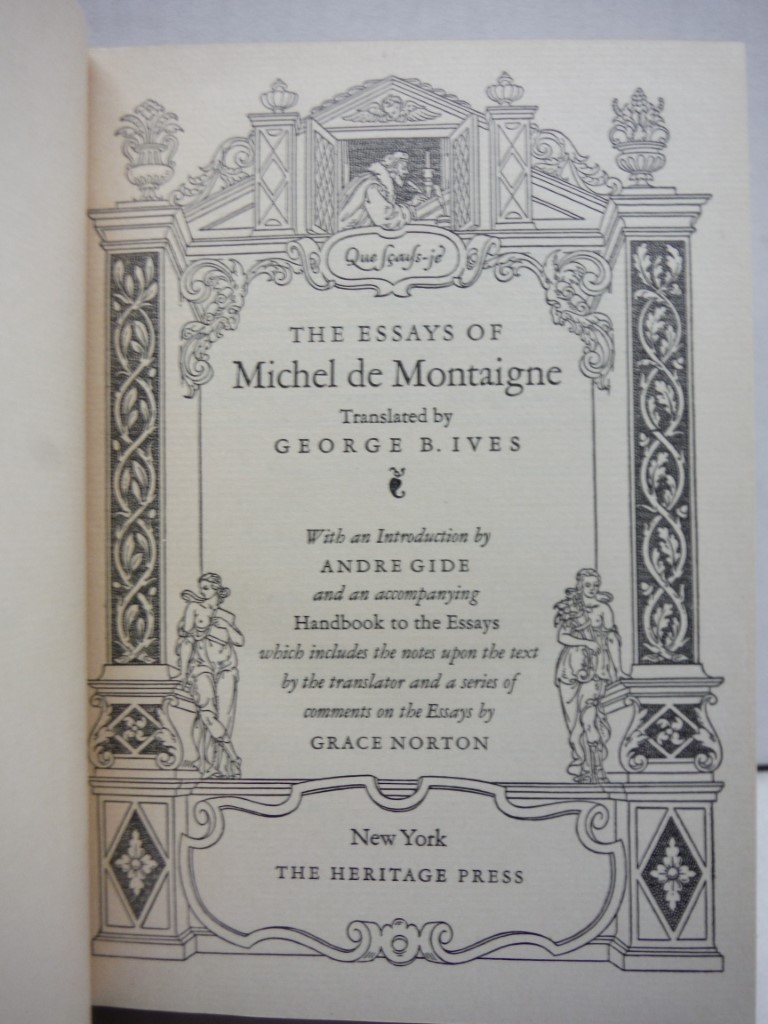 Image 1 of Essays of Michel De Montaigne Volume 1