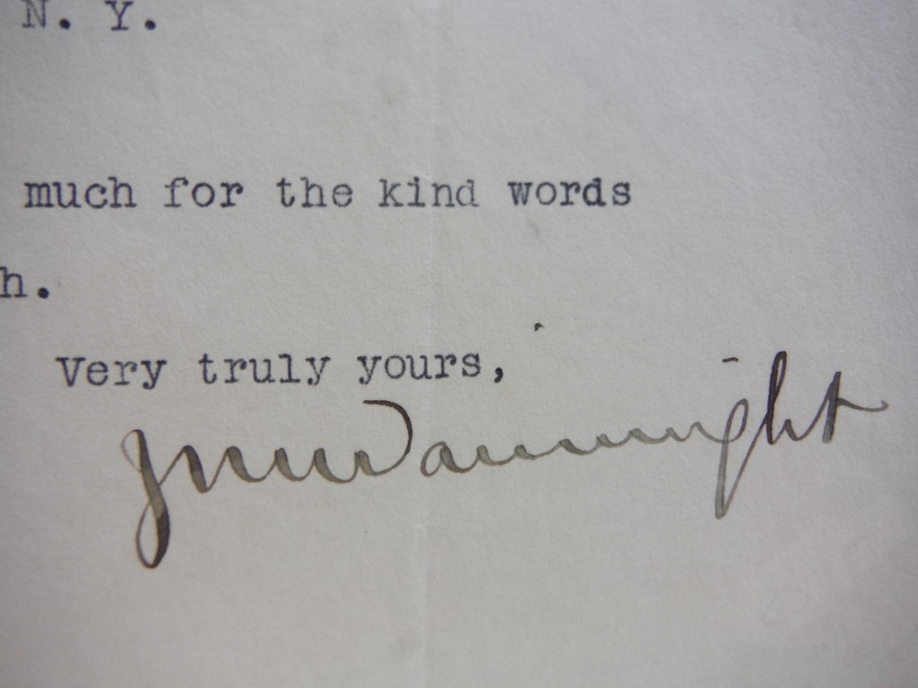 Image 1 of Autograph of J. Mayhew Wainwritght, politician