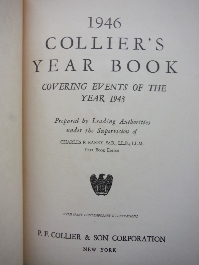 Image 2 of 1946 Collier's Year Book: Covering Events of the Year 1945