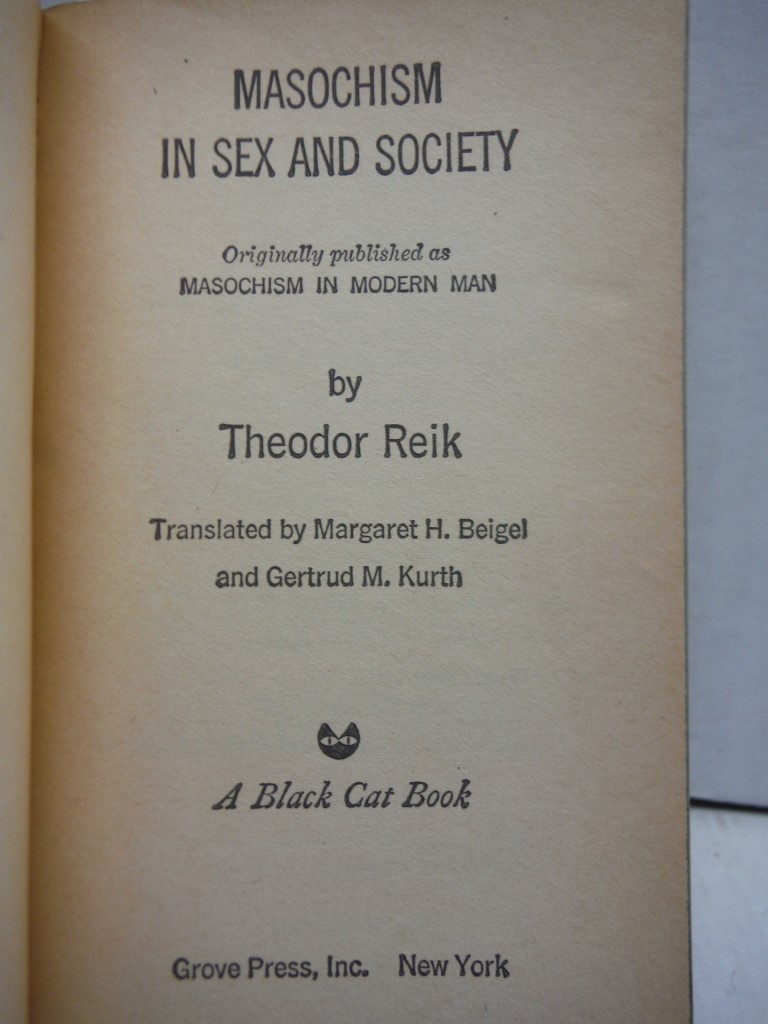 Image 2 of Masochism in Sex and Society