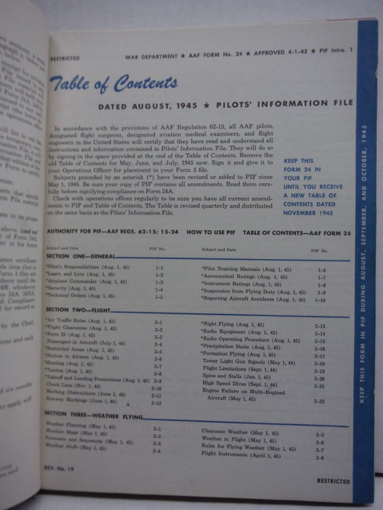 Image 2 of Pilots' Information File.