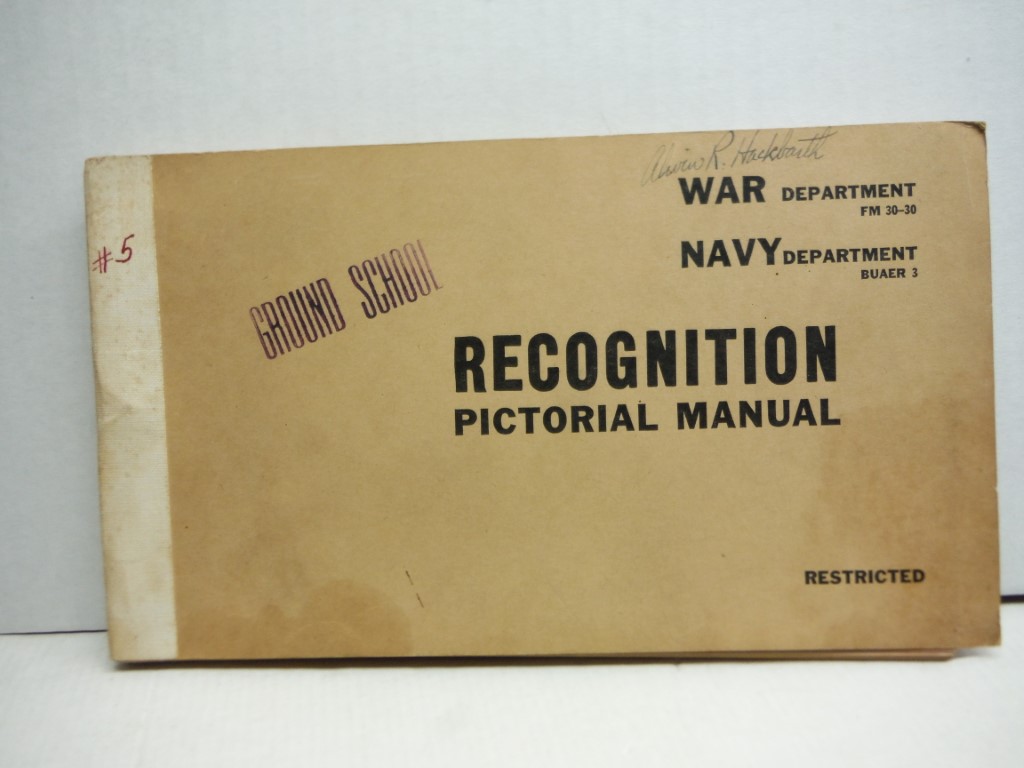 Recognition Pictorial Manual of Navy Vessels; German Naval Vessels
