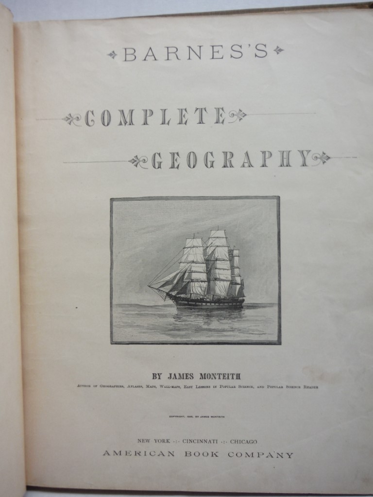 Image 2 of Barnes's Complete Geography, edition for Michigan and Wisconsin