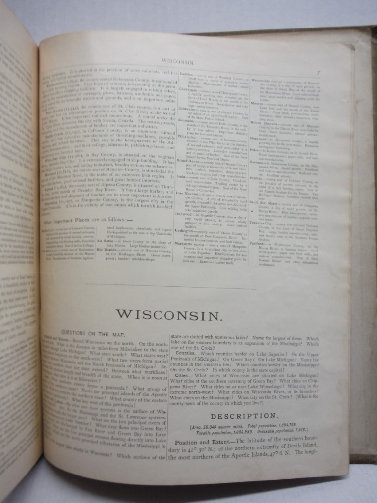 Image 4 of Barnes's Complete Geography, edition for Michigan and Wisconsin