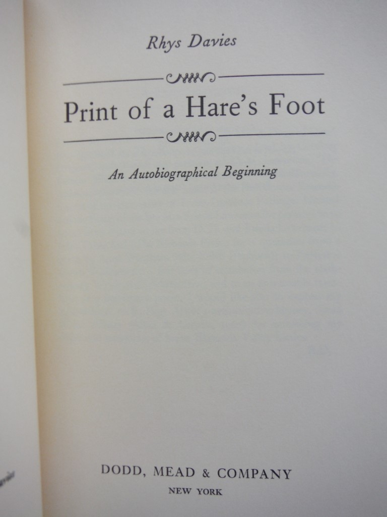 Image 1 of PRINT OF A HARE'S BOOK, AN AUTOBIOGRAPHICAL BEGINNING
