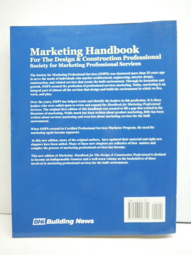 Image 1 of Marketing Handbook for the Design & Construction Professional: Society for Marke