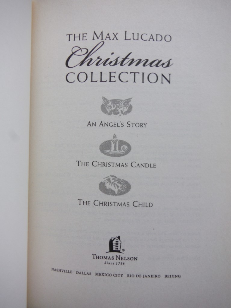 Image 1 of The Max Lucado Christmas Collection: Includes Three Complete Stories : an Angel'