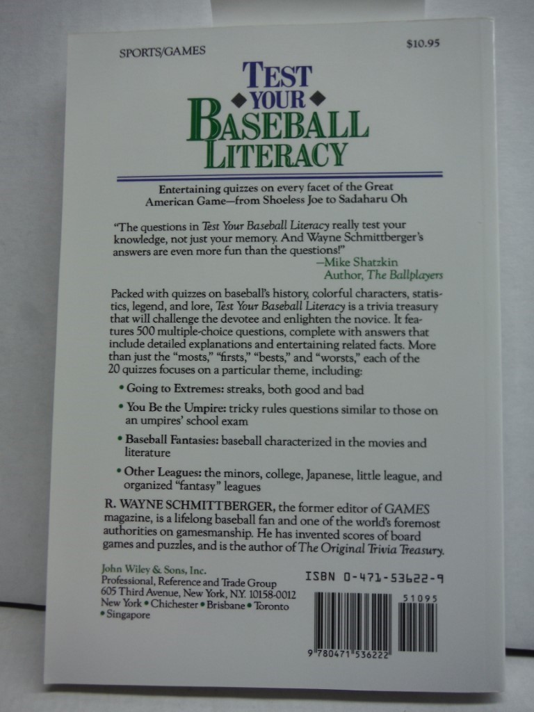 Image 1 of Test Your Baseball Literacy