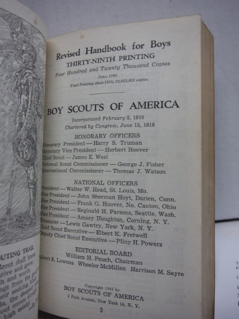 Image 1 of Boy Scout Handbook For Boys - 4th Edition - 1946