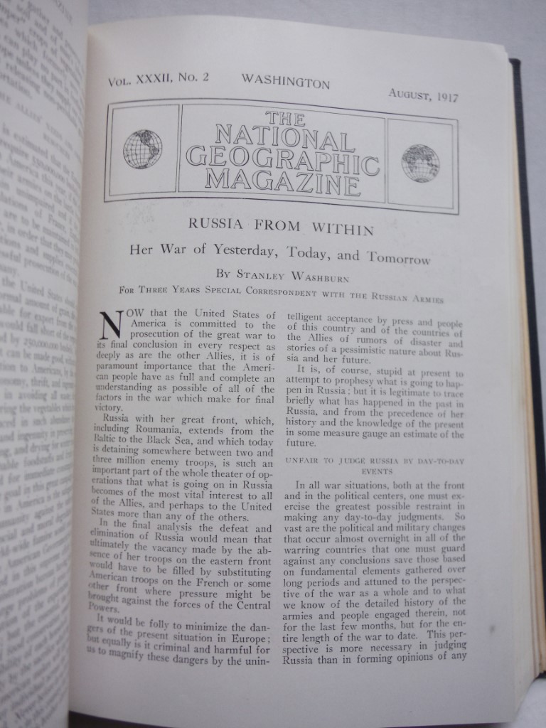Image 2 of The National Geographic Magazine  - Volume XXXII, Bound  July-December  1917