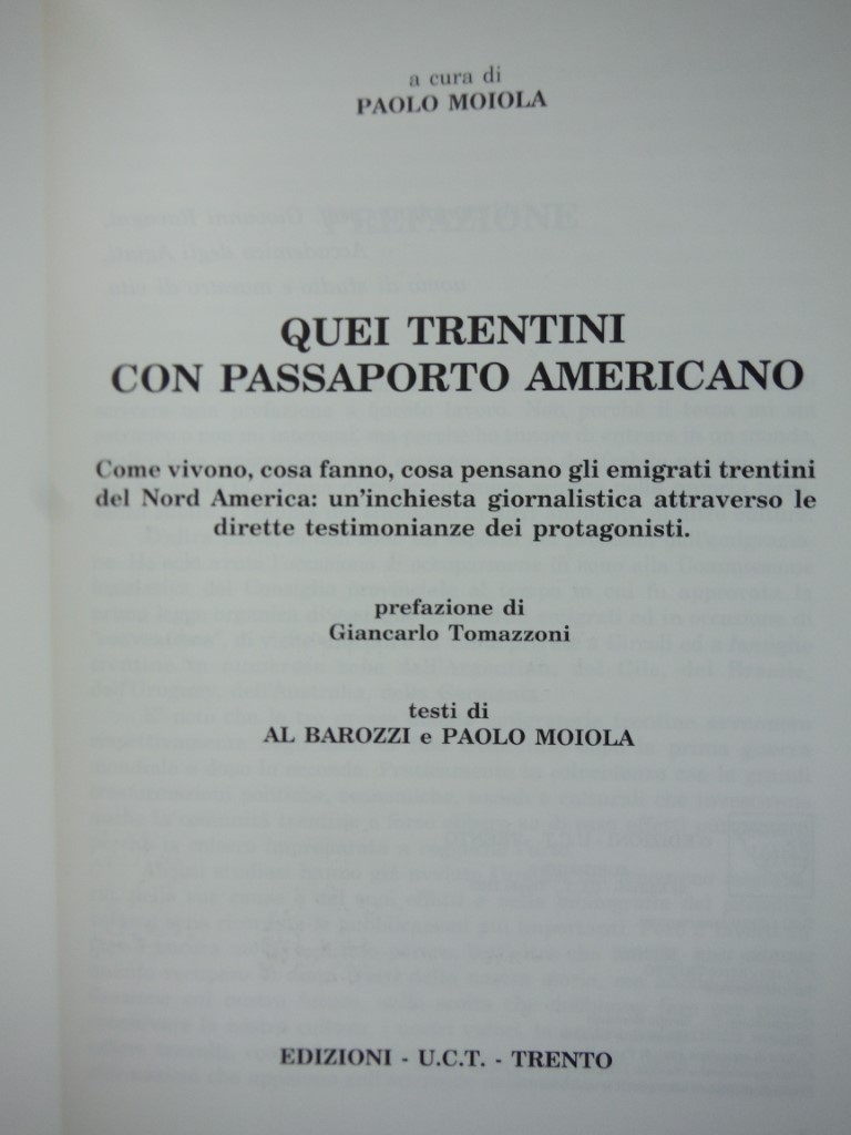 Image 1 of Quei trentini con passaporto americano. 