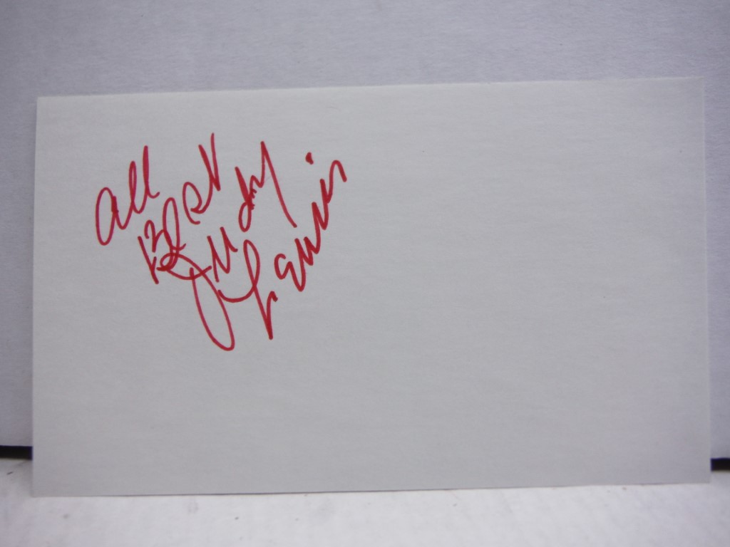 Image 0 of Autograph of Judy Lewis, actress