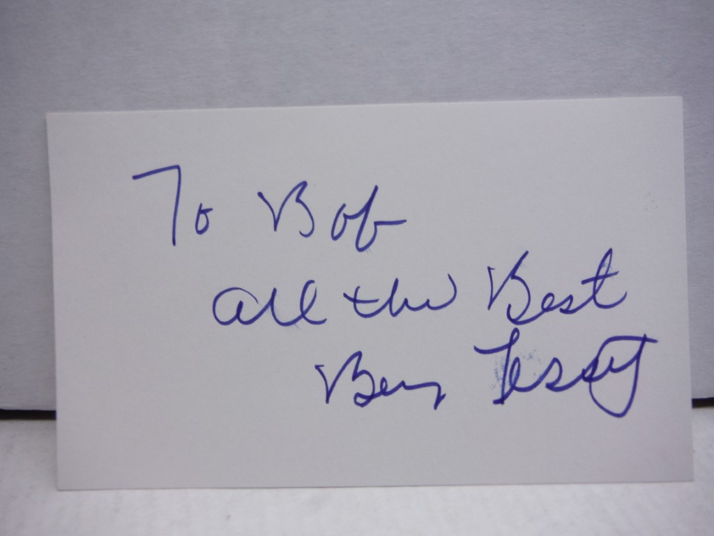 Autograph of Ben Lessy, actor