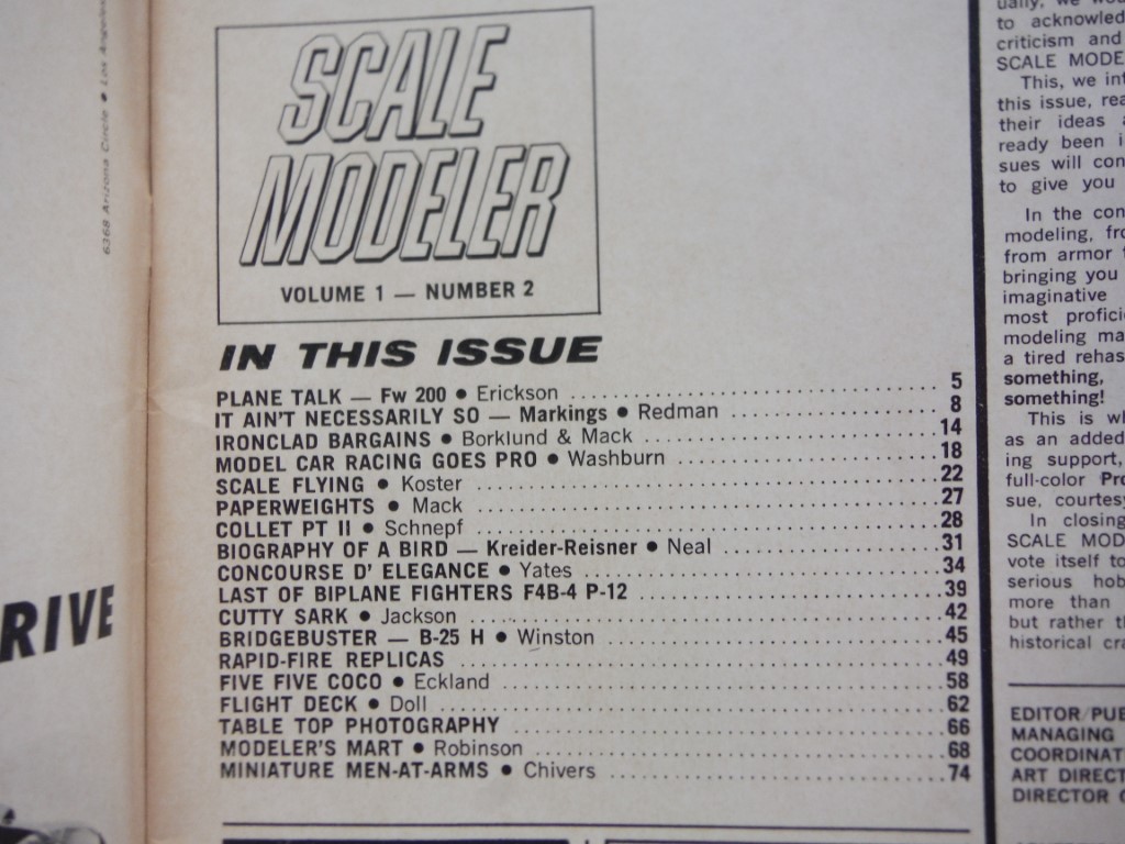 Image 1 of Scale Modeler Vol. 1 Issue 2