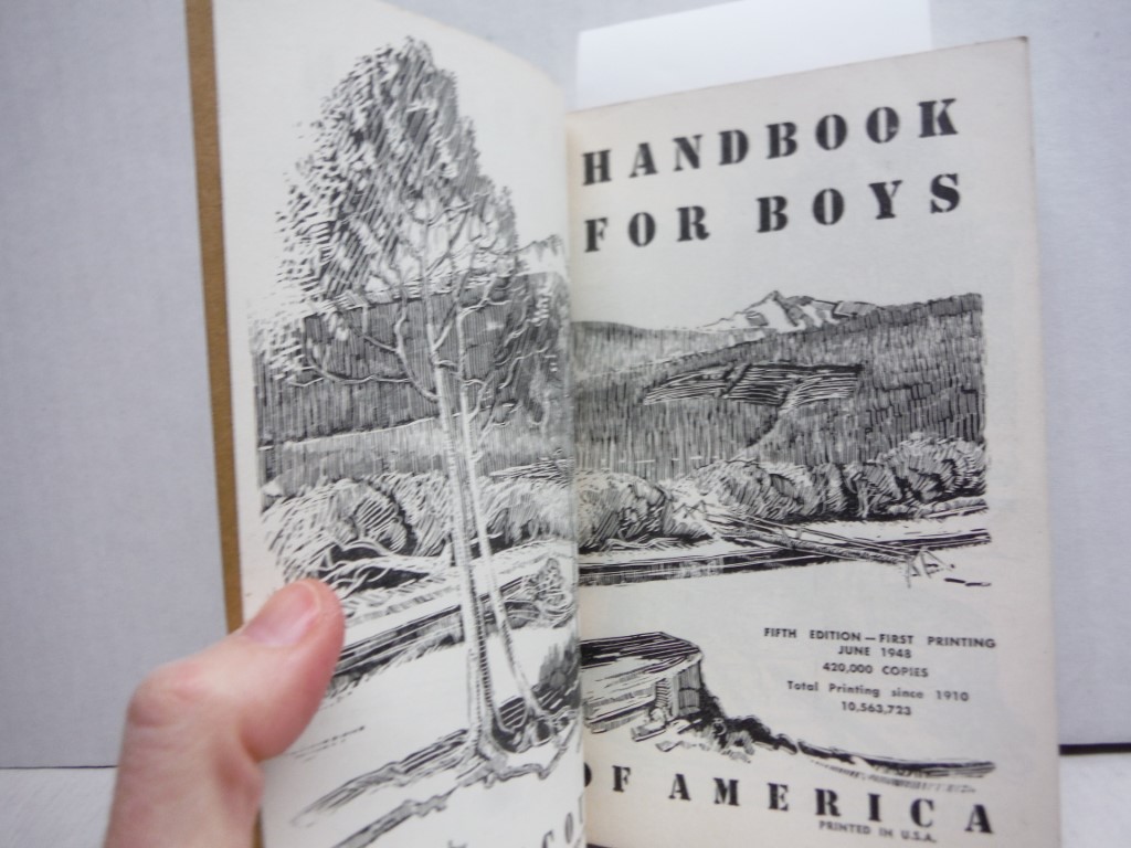 Boy Scouts of America HANDBOOK FOR BOYS 5th Edition 1st Print 1948