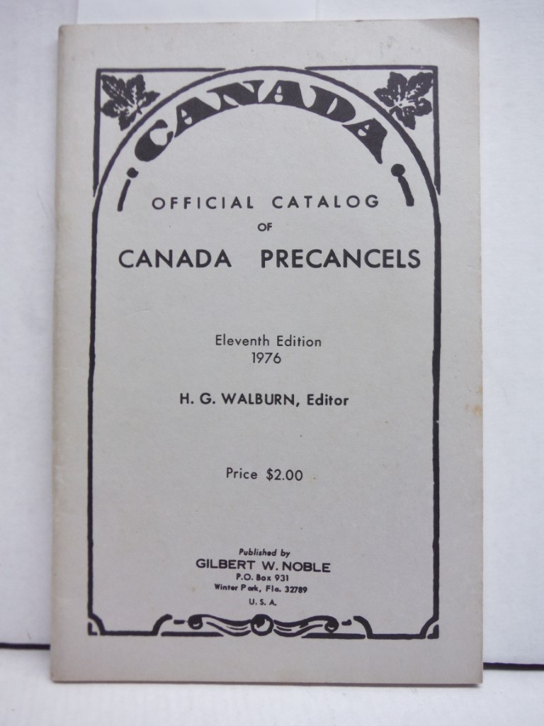 Image 0 of Official Catalog of Canada Precancels