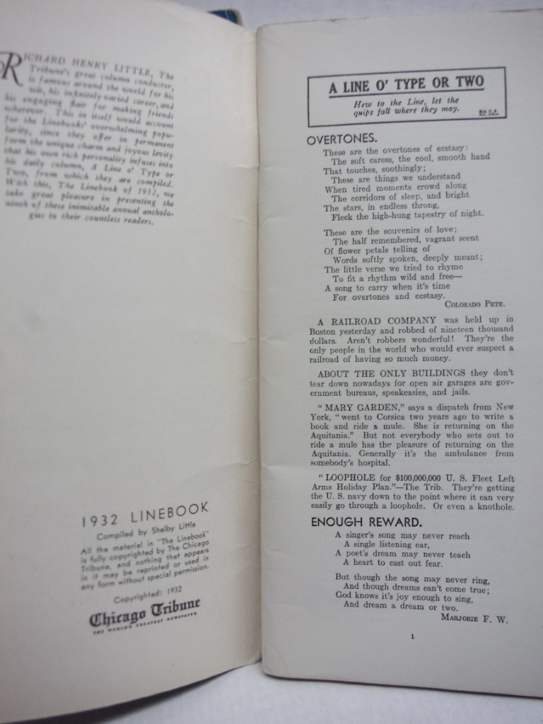 Image 3 of The Linebook 1932 and 1934