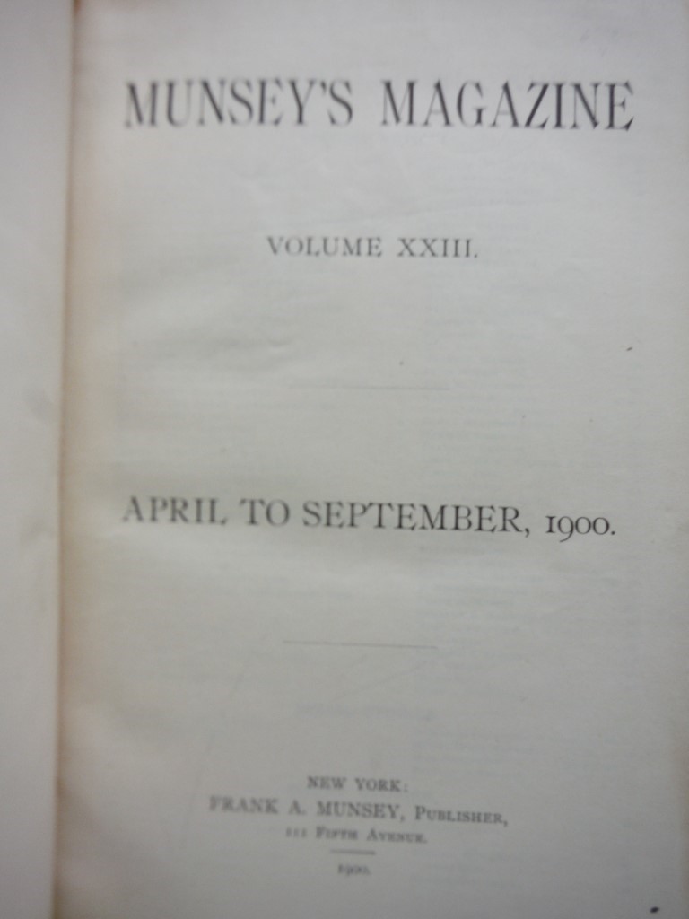 Image 3 of Munsey's magazine. Volume v.23 April to September 1900 [Leather Bound]