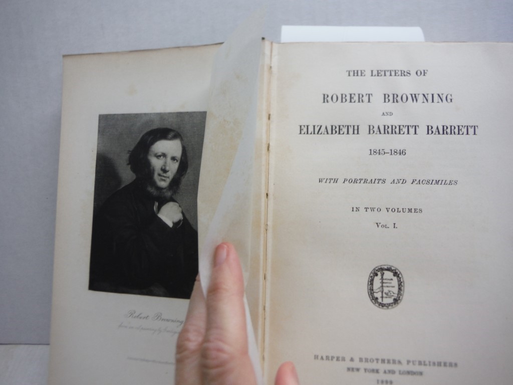 Image 2 of The Letters of Robert Browning and Elizabeth Barrett, 1845-1846, Volume 1