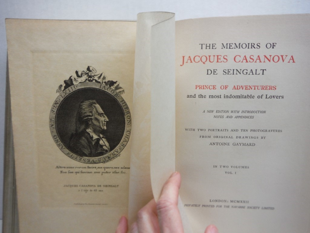 Image 2 of The memoirs of Jacques Casanova de Seingalt :  - vols. 1 and 2