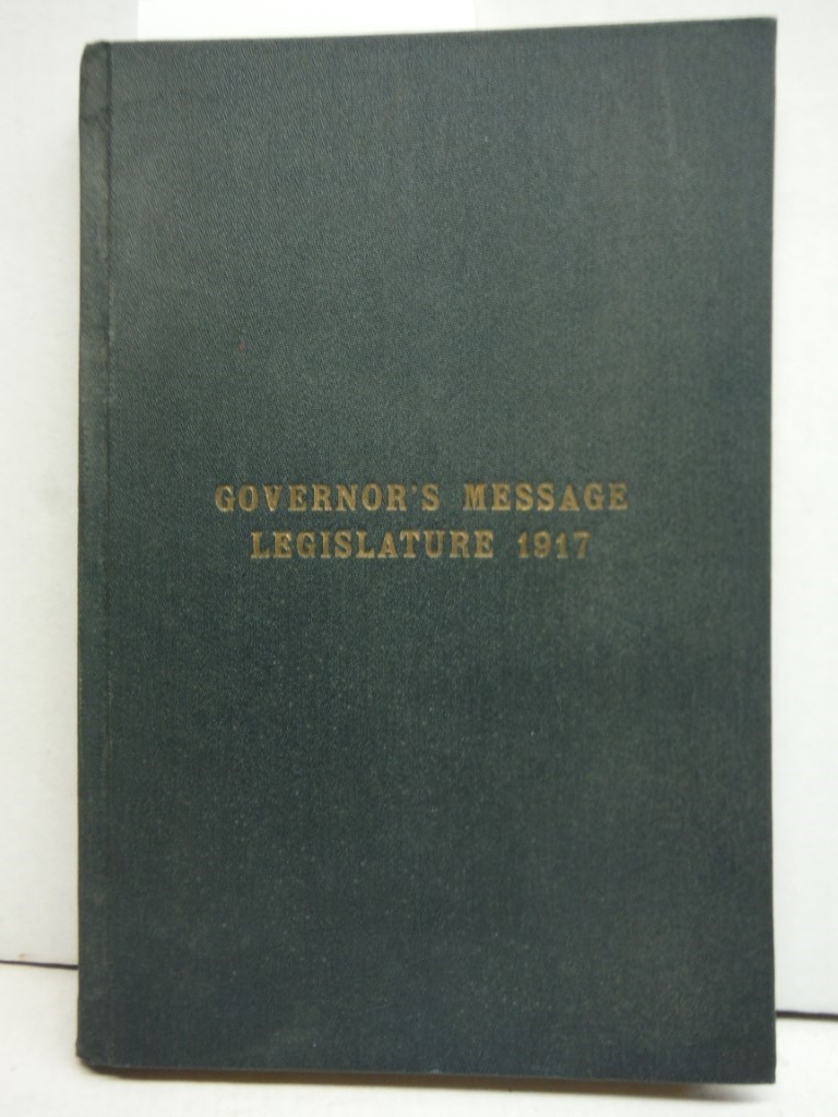Governor's Message Legislature 1917, Signed by Governor Hatfield