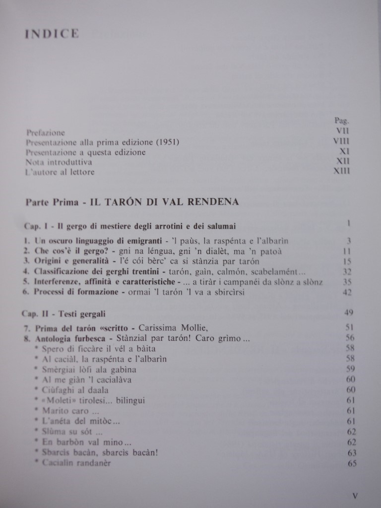 Image 2 of  Taron: gergo di emigranti di Val Rendena.: In appendice: Il rendenglese.