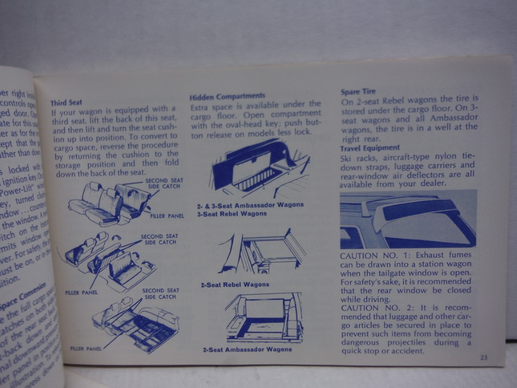 Image 2 of 1970 AMC Owner Manual Reprint AMX Javelin Rebel Hornet and Ambassador