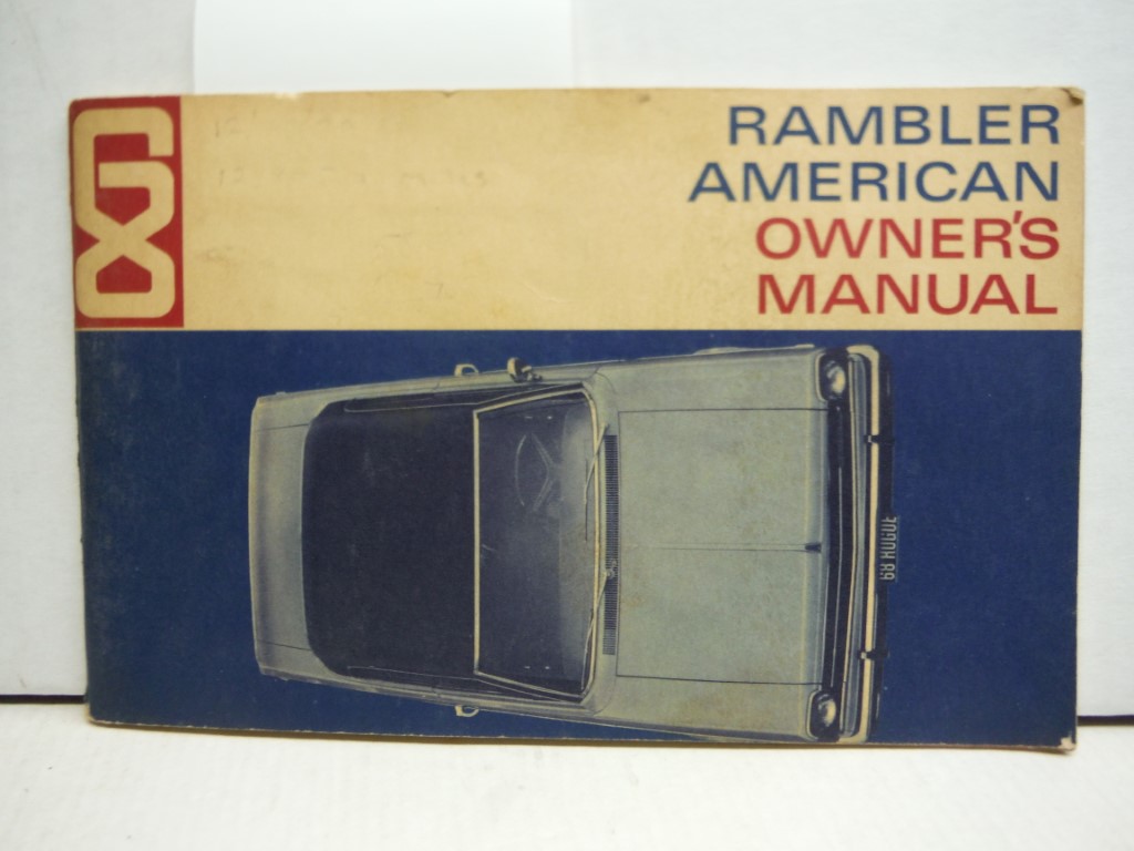1968 68 AMC Rambler American Owner Manual ~Original