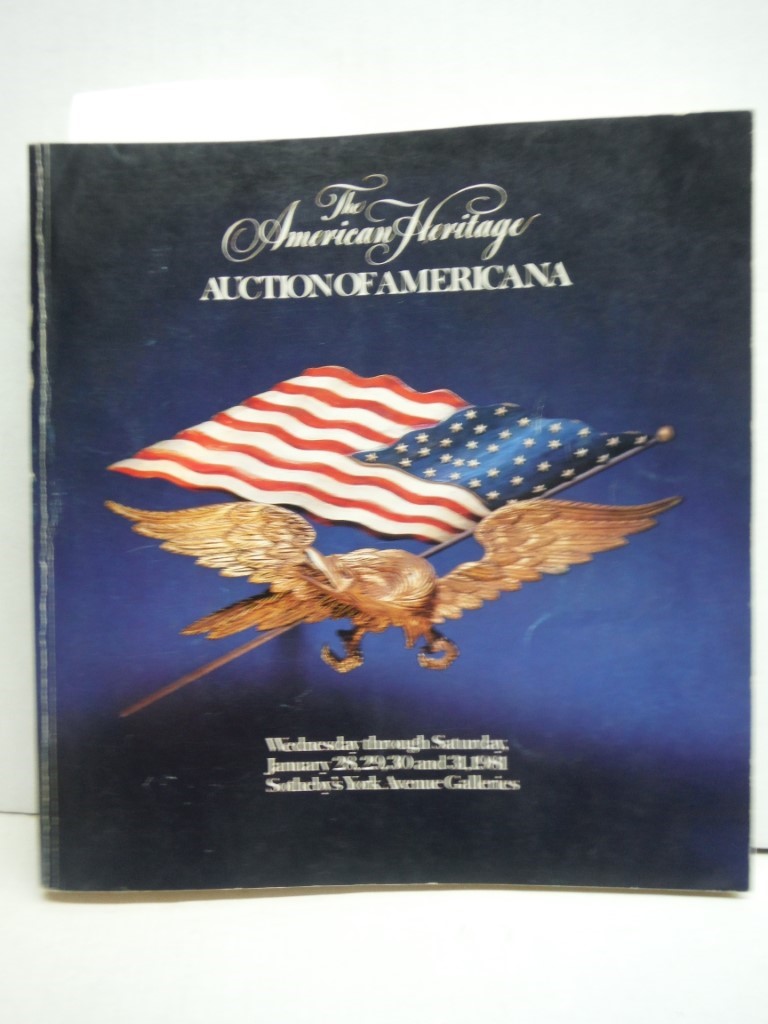 American Heritage Auction of Americana, Sotheby's 4529y January 28, 29, 30 and 3
